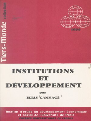 cover image of Institutions et développement